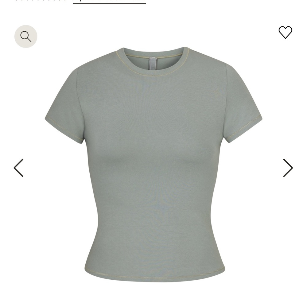 SKIMS COTTON JERSEY TSHIRT brand new with tags never opened mineral size small